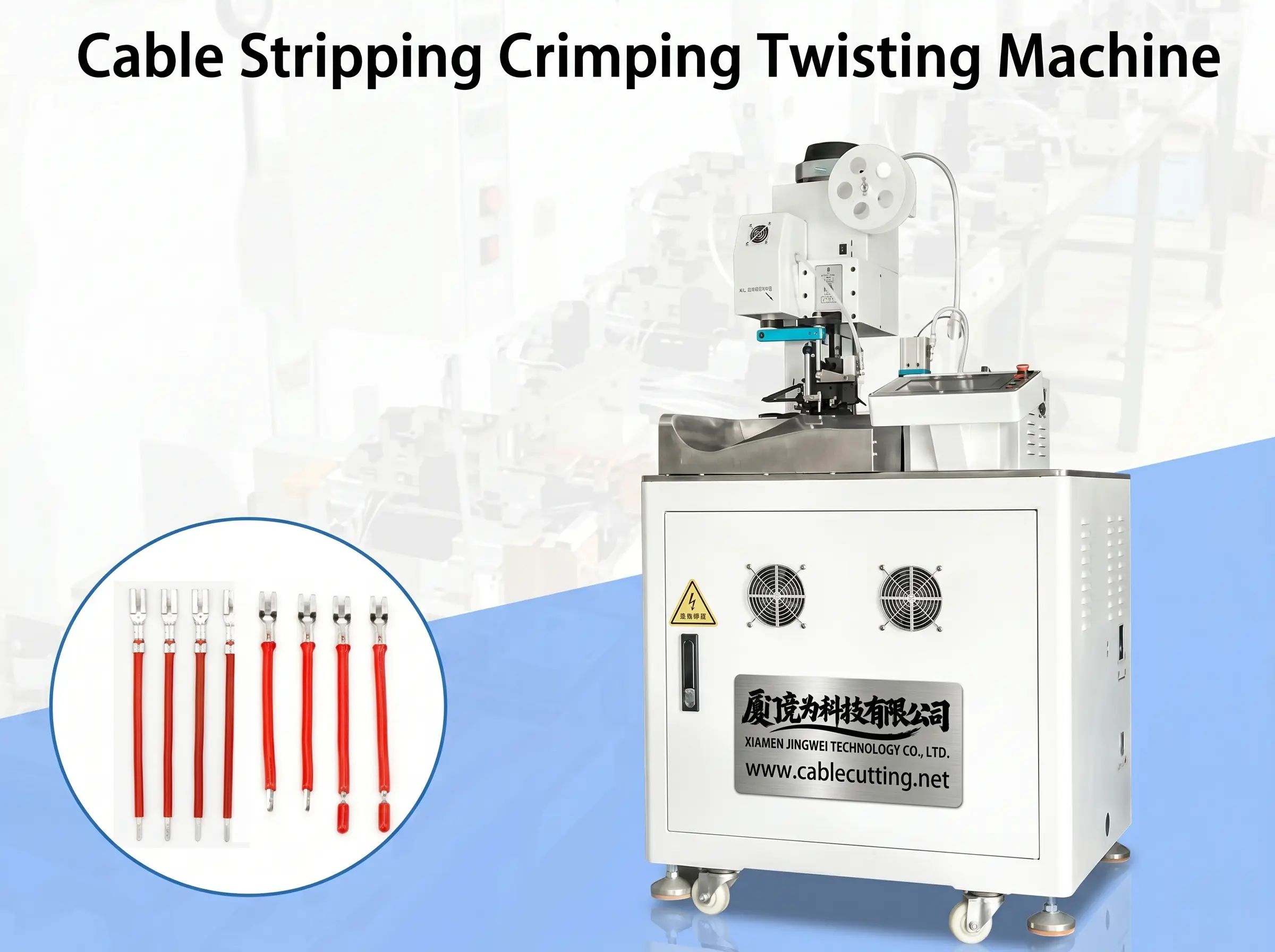 Automatic Wire Stripping Crimping and Twisting Machine