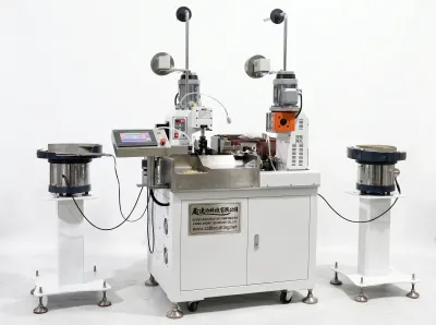 Automatic Double-Head Vibrating Crimp Machine for Insulated Terminals - Auto Terminal Crimping Machine
