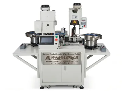 Automatic Insulated Terminal Crimping & Wire Stripping Machine WPM-R8B - Auto Terminal Crimping Machine