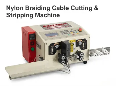 Automatic Nylon Braiding Cable Cutting & Stripping Machine WPM-0-4 - Wire Cutting & Stripping