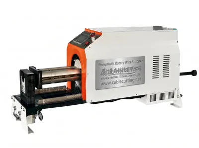 Pneumatische Rotations-Drahtschälmaschine für Kabel bis 50 mm WPM-X600 - Einzelader-Abisolier- und Verdrillmaschine
