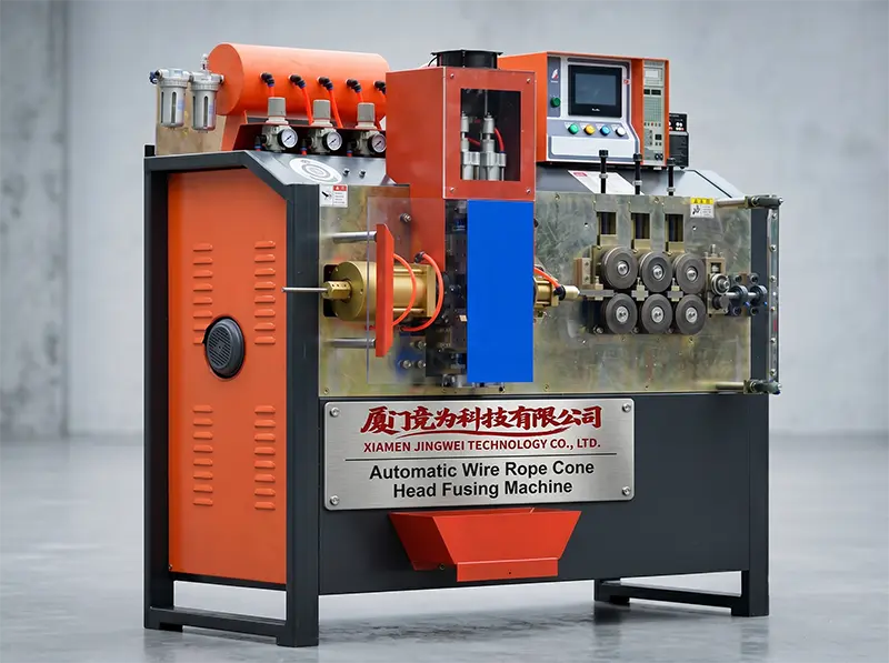 Wire Rope Cone Head Fusing Machine WPM-C-F Video