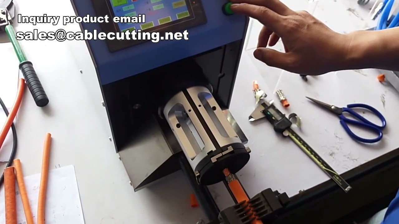 Automatic Cable Cutting and Stripping Machine for Coaxial Wire Processing
