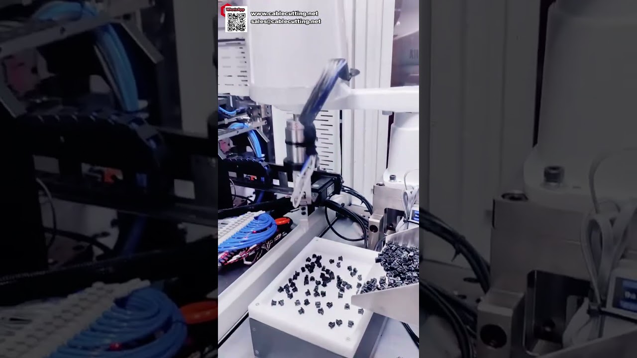 Automatic Flexible Feeding Tray Terminal Crimping and Connector Housing Insertion Machine - Shorts