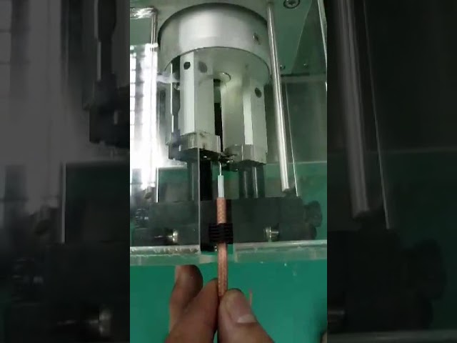 automatic coaxial cable stripping machine