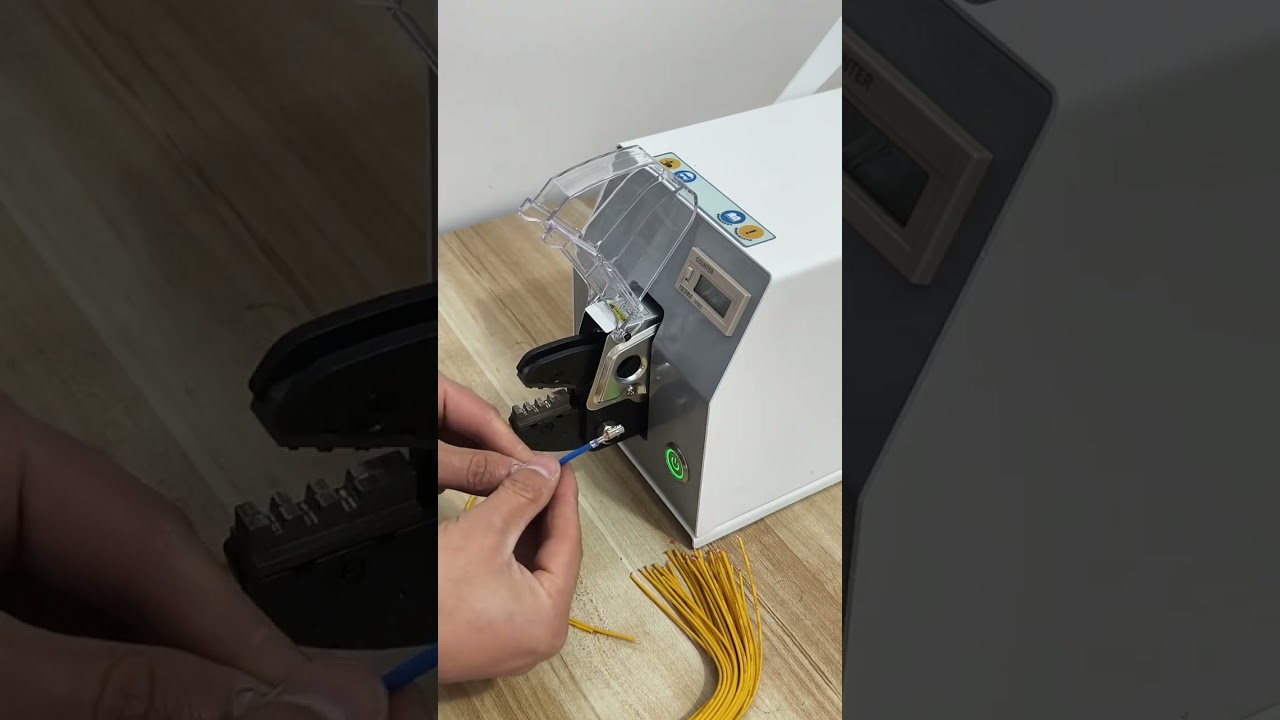 Versatile Terminal Crimping Machine for Multiple Terminal Types #machine #cablewirestrippingmachine