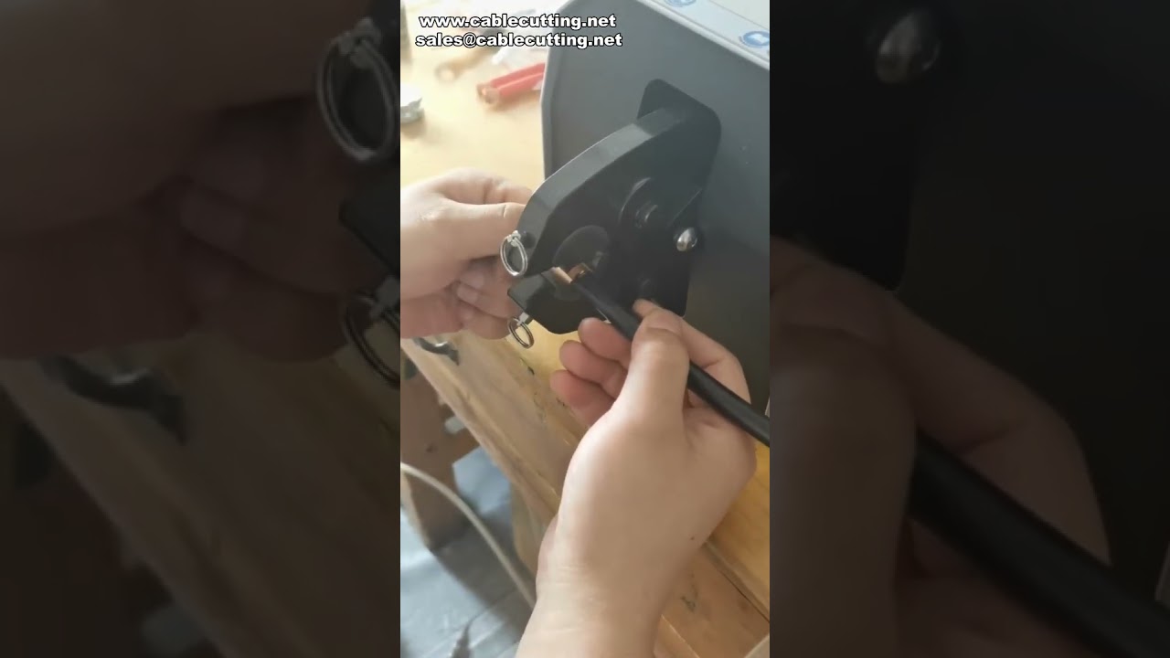 120L Pneumatic Wire Crimper 200A Open Lug Crimping Result