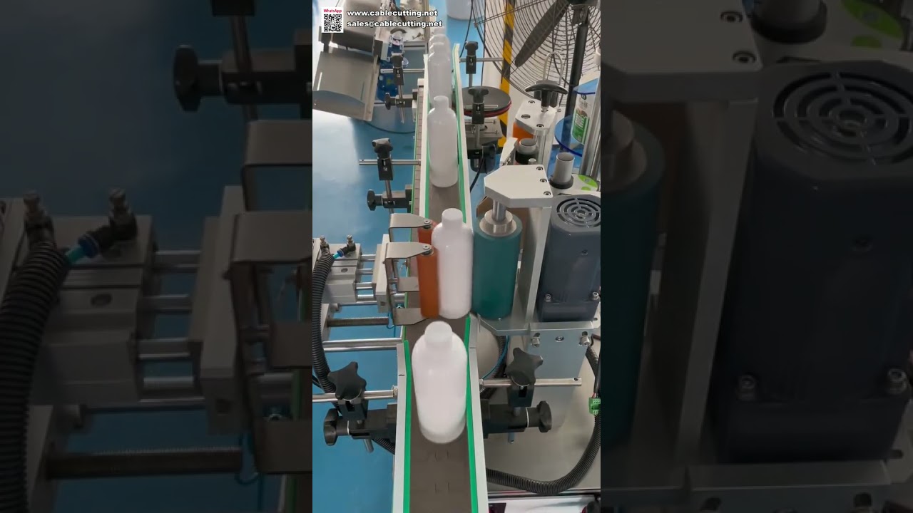 Industrial Mineral Water Bottle Labeling Machine Automatic Rotary Sticker Applicator for Beverag