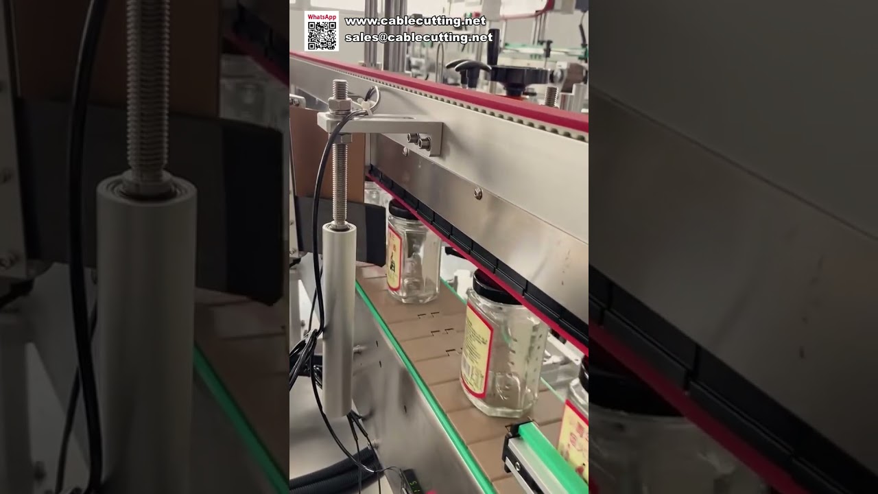 High Capacity Automatic Round Bottle Labeling Machine High Speed Jar and Can Sticker Applicator