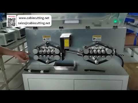 Up to 150 Sqmm Fully Automatic Computerized Cable Cutting Stripping Machine Custom Unit - Video