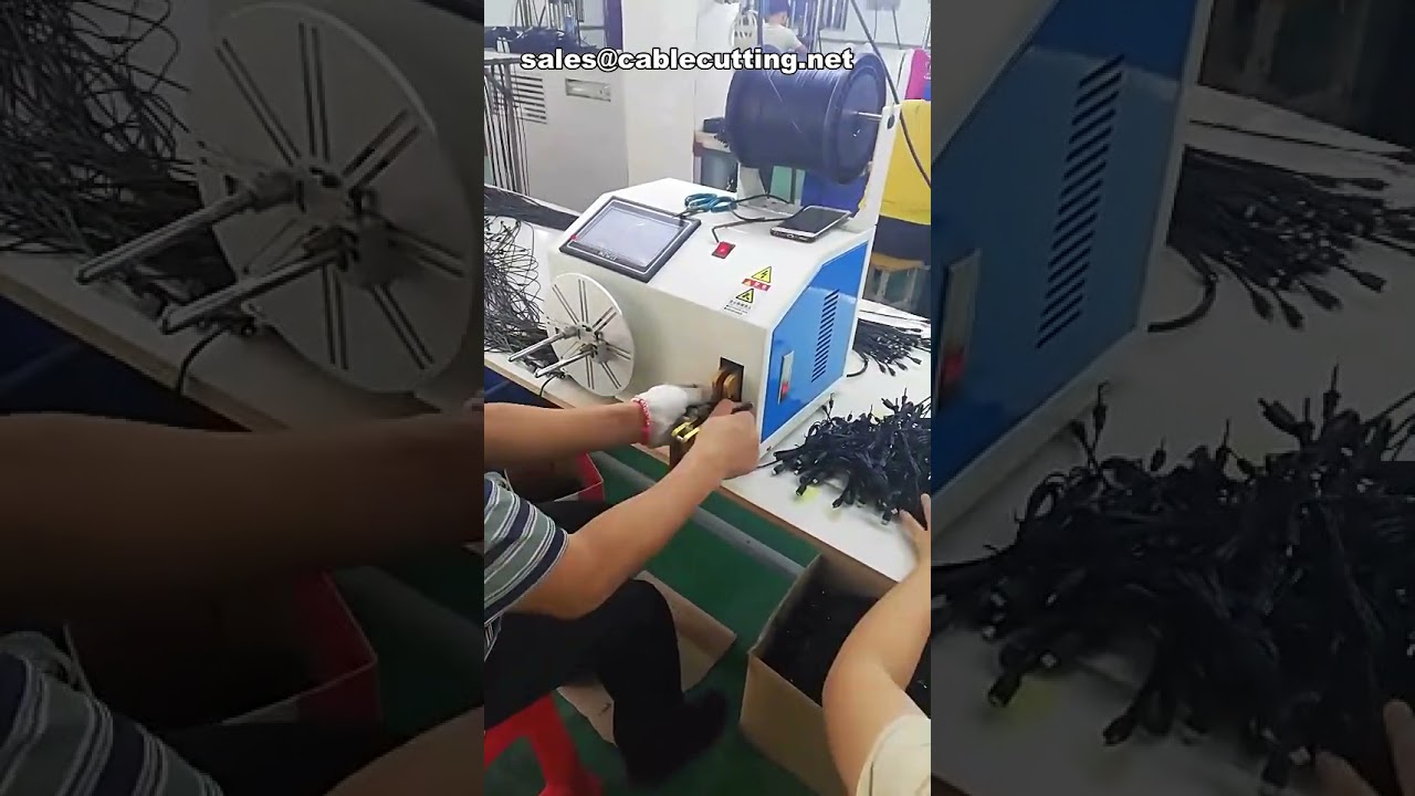 Hot Selling Automatic Coiling Tying Tie Winding Machine Wire Binding Machine For Usb Data Cable,Shea