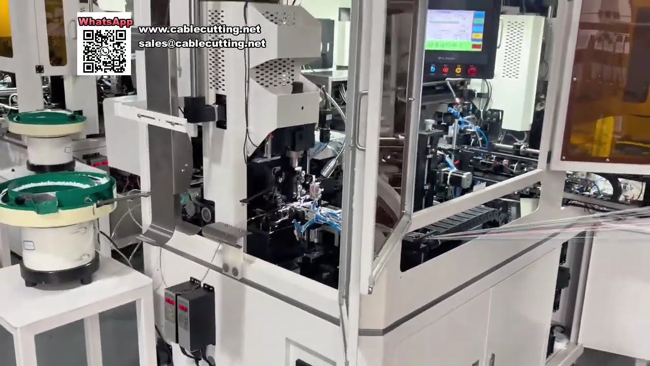 Double Head Housing Insertion Machine for OD1 0 8 Pin Ultra Soft Wire Processing
