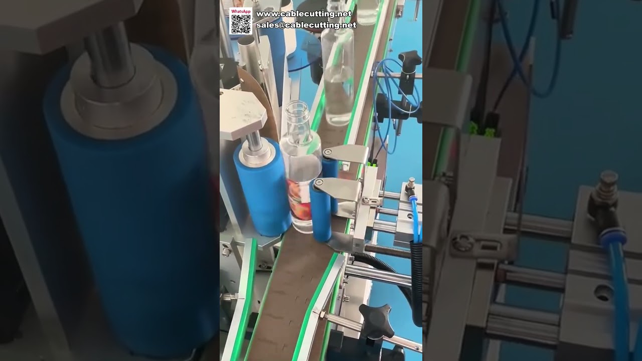 Industrial Automatic Round Bottle Labeling Machine Efficient Sticker Applicator for Production