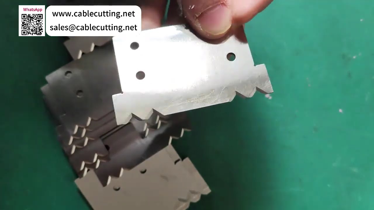 Custom Made Wire Cutting and Stripping Blades with Strict Precision Machining Standard - Video
