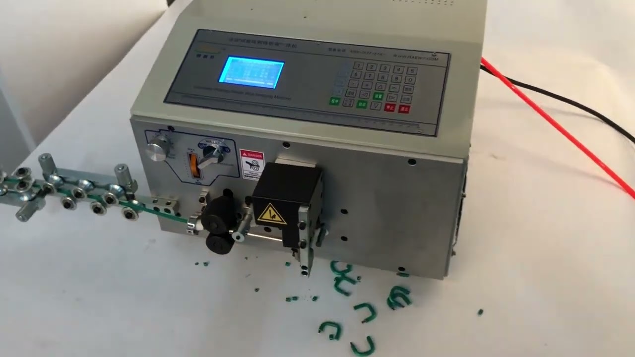 Computer Automatic Wire Stripping Bending Machine SWT508 ZW16 4 Rollers Bender with Straightener for