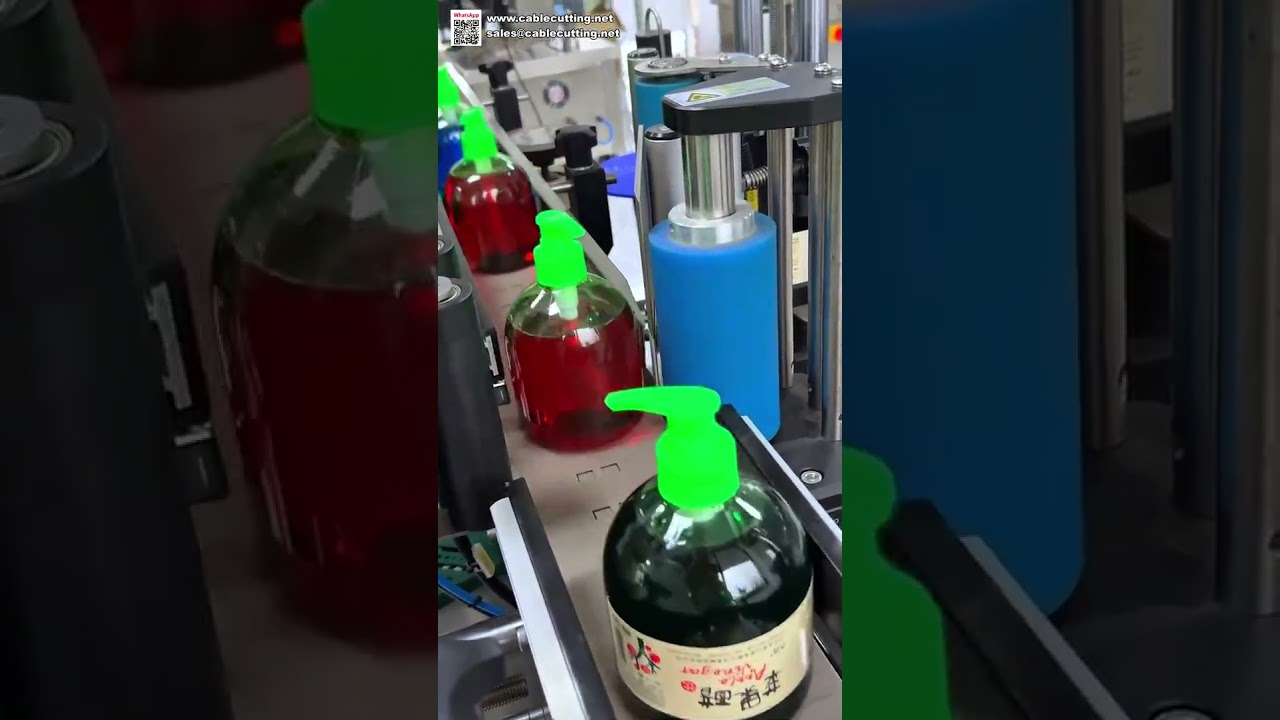 High Speed Automatic Round Bottle Labeling Machine Industrial Sticker Applicator for Mass Produc