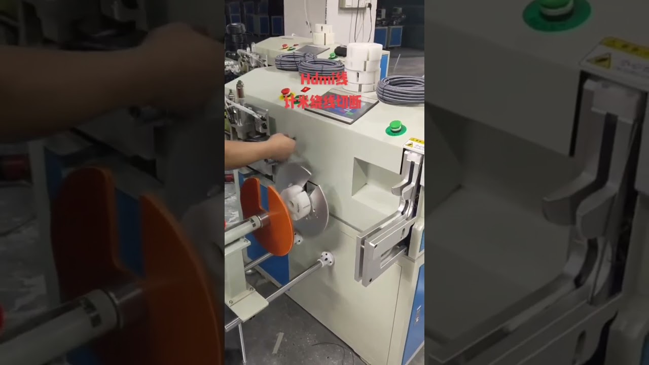 Electric Cable Meter Counting, Traversing, Cutting, Winding & Tying Machine with Pay off #factory