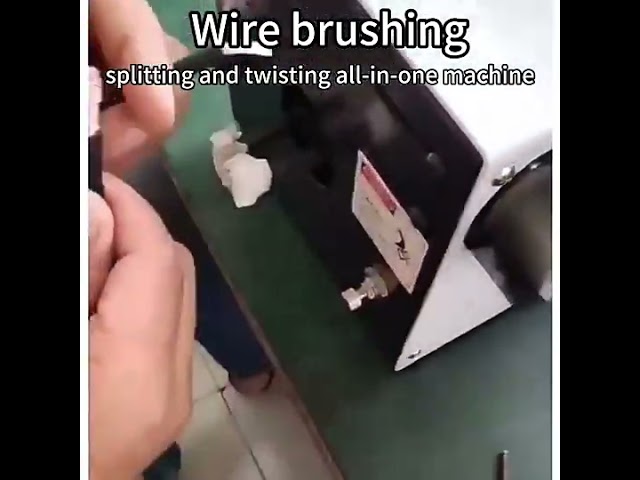 Semi Auto 220V Wire Brushing & Twisting Machine #factory #machine