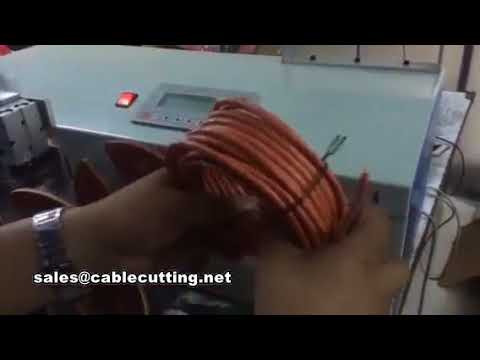 Automatic cable cutting winding and binding machine, with counting meter