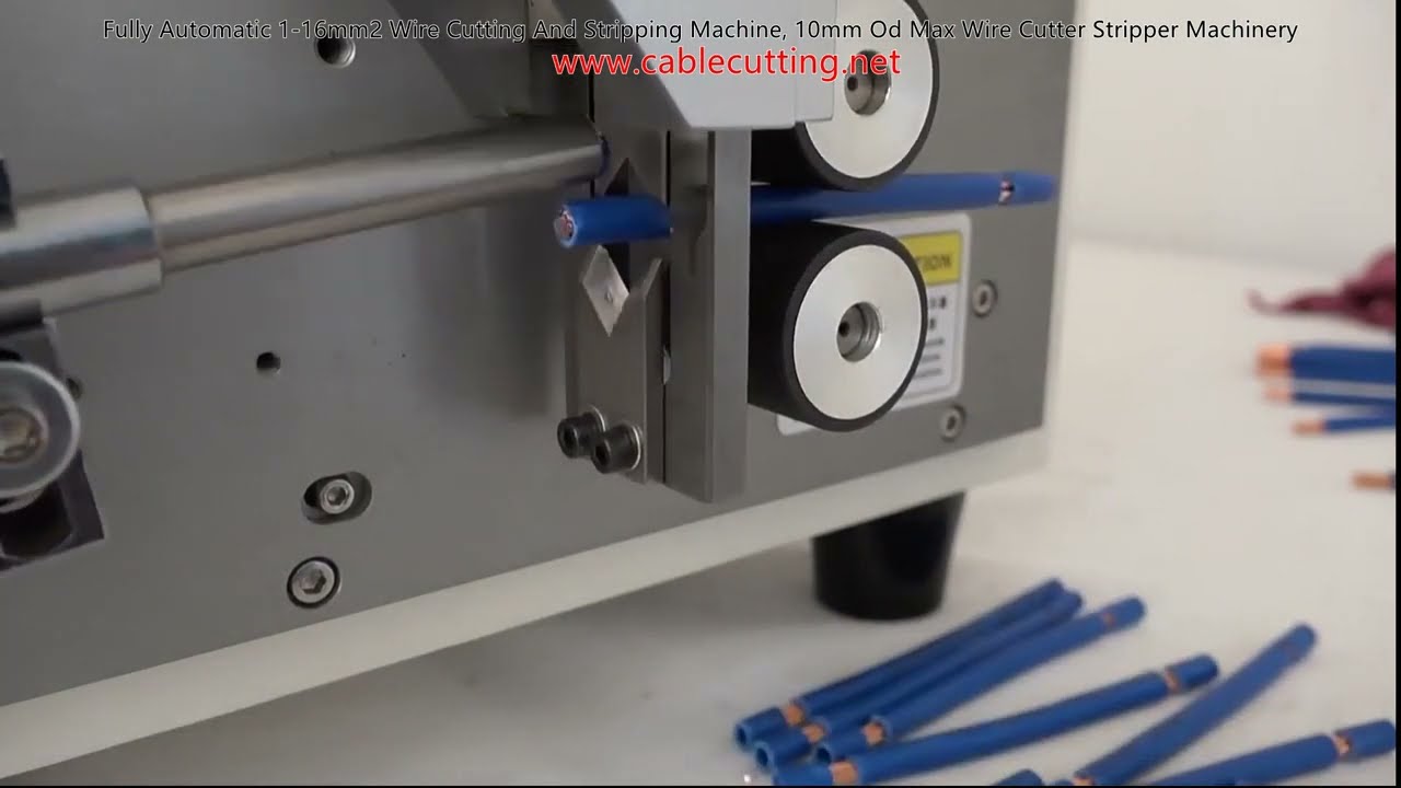 Fully Automatic 1 16mm2 Wire Cutting And Stripping Machine, 10mm Od Max Wire Cutter Stripper Machine