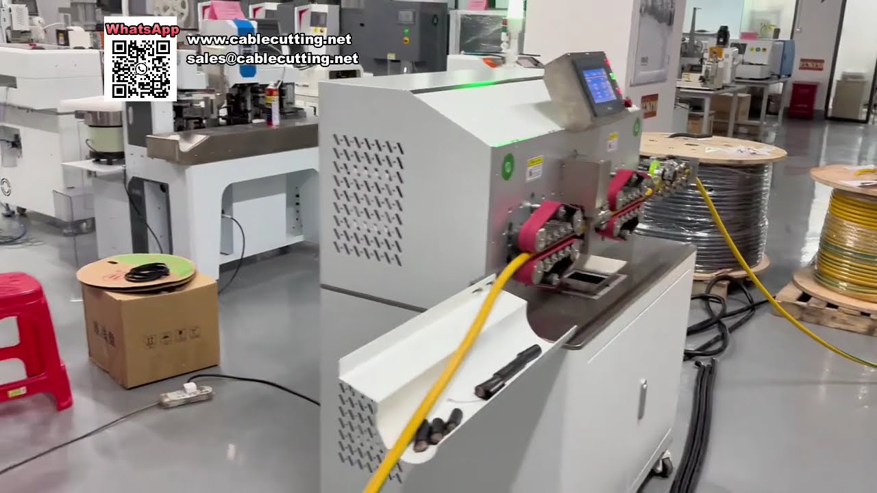 Fully Electric Computerized Wire Cutting Stripping Machine for 150 sqmm Cables