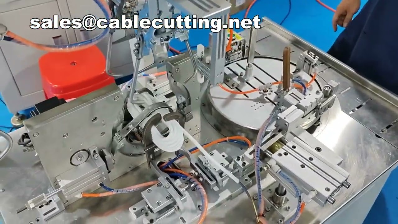 Velcro Cable Tie Wrapping Machine for Power Cords 8.0mm Diameter