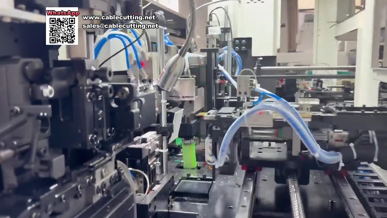 Fully Automatic Double Head Housing Insertion Machine for OD1 0 Silicone Wires