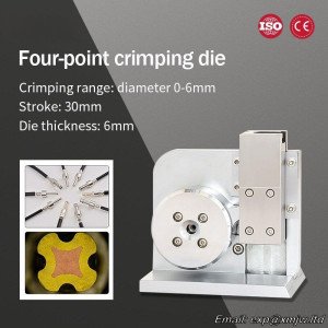 0-6mm² M4D four-point crimping die, stroke 30mm terminal machine crimping die accessories