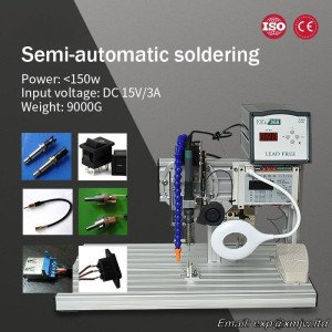 220/110V Diy Semi-automatic Welding Machine 2 Mode Aviation Plug Wires Welding Machine Soldering Station Welding Soldering Iron