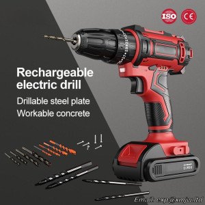 21V 16.8V 12V Cordless Drill Electric Screwdriver，3 Functions Wireless Impact Drill Mini Lithium Battery Charging Hand Drill