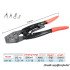 Bare terminal Crimping pliers Cold crimping terminal Round / Fork shaped open Copper nose Electrician ratchet crimping pliers