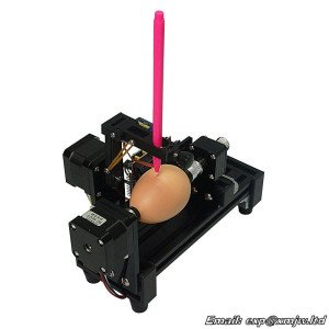 Assembled LY normal size robot draw machine drawing on egg and ball for educating children 220V 110V