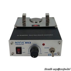 Aoyue 853 ESD Safe Compact Preheater Station with Variable Temperature Setting for bga soldering station