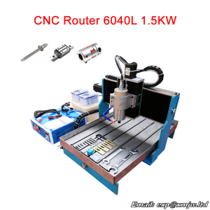 6040L Linear Rail Guides CNC Lathe Machine 1.5KW USB Parallel 3 Axis 4 Axis Metal Engraving Machine Steel Table 60*40 CNC Router