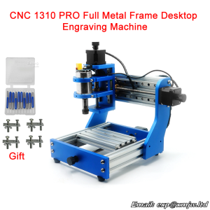 Assembled Pack Square Rail Mini LY CNC 1310 PRO Full Metal Frame Desktop Engraving Pcb Milling Machine DIY Mini CNC Laser Router